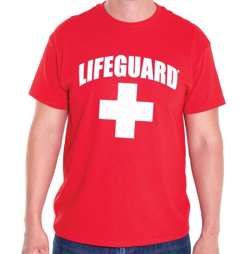 LIFEGUARD Officially Licensed Short Sleeve Crew Neck T-Shirt for Men Women Unisex Tee Red XX-Large - Image 1
